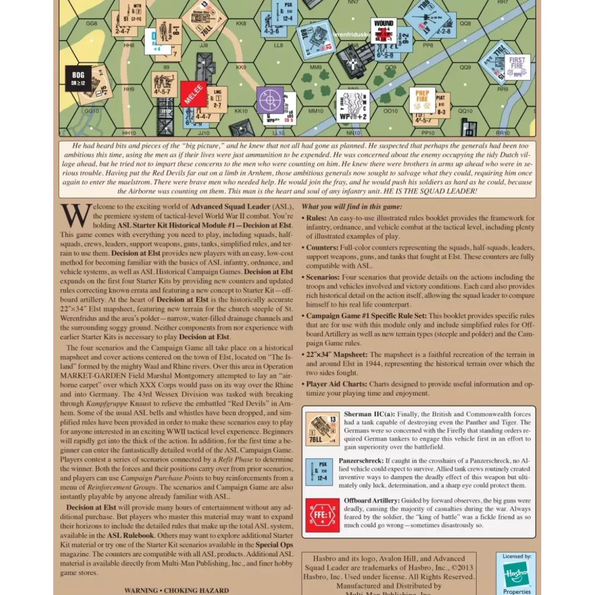 Advanced Squad Leader - Starter Kit - Historical Module : Decision at Elst - Version Anglaise