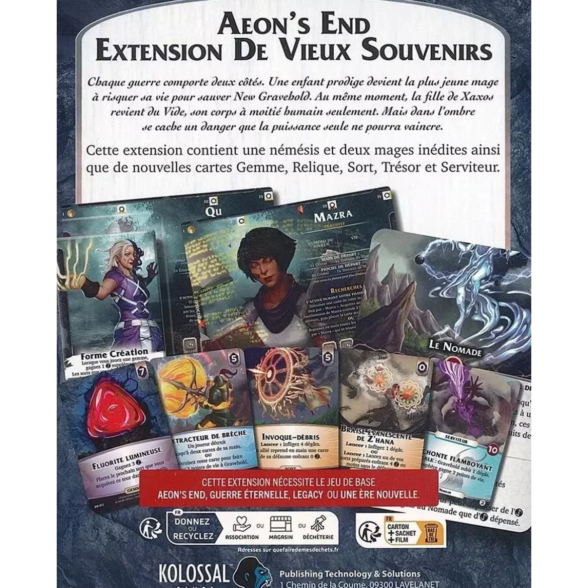 Aeon's End : De Vieux Souvenirs - Extension
