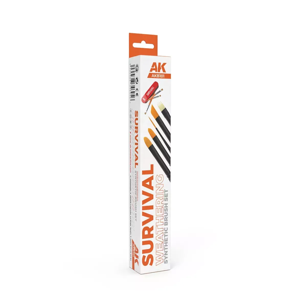 AK Synthetic Brush Survival Weathering Brush Set