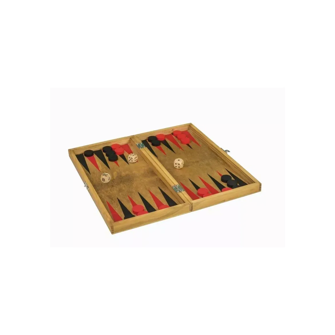 Backgammon en Bois Vintage - 25 cm