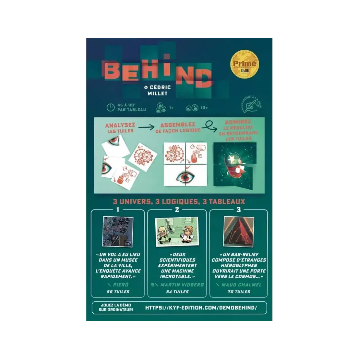 Behind