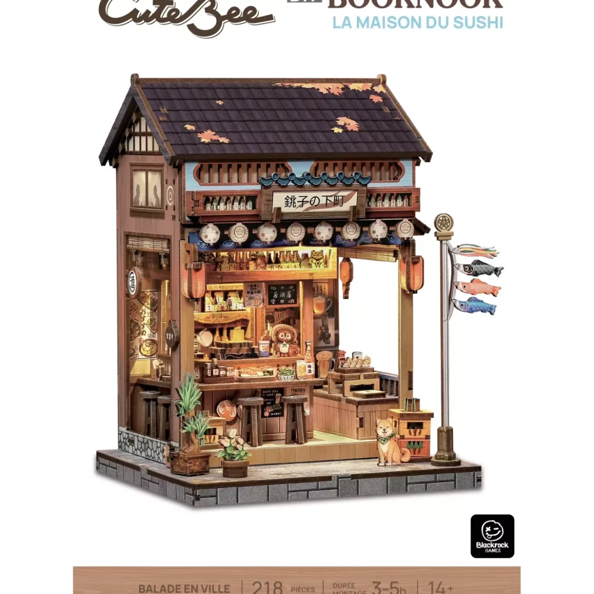 Book Nook CuteBee - La Maison du Sushi - 218 Pièces
