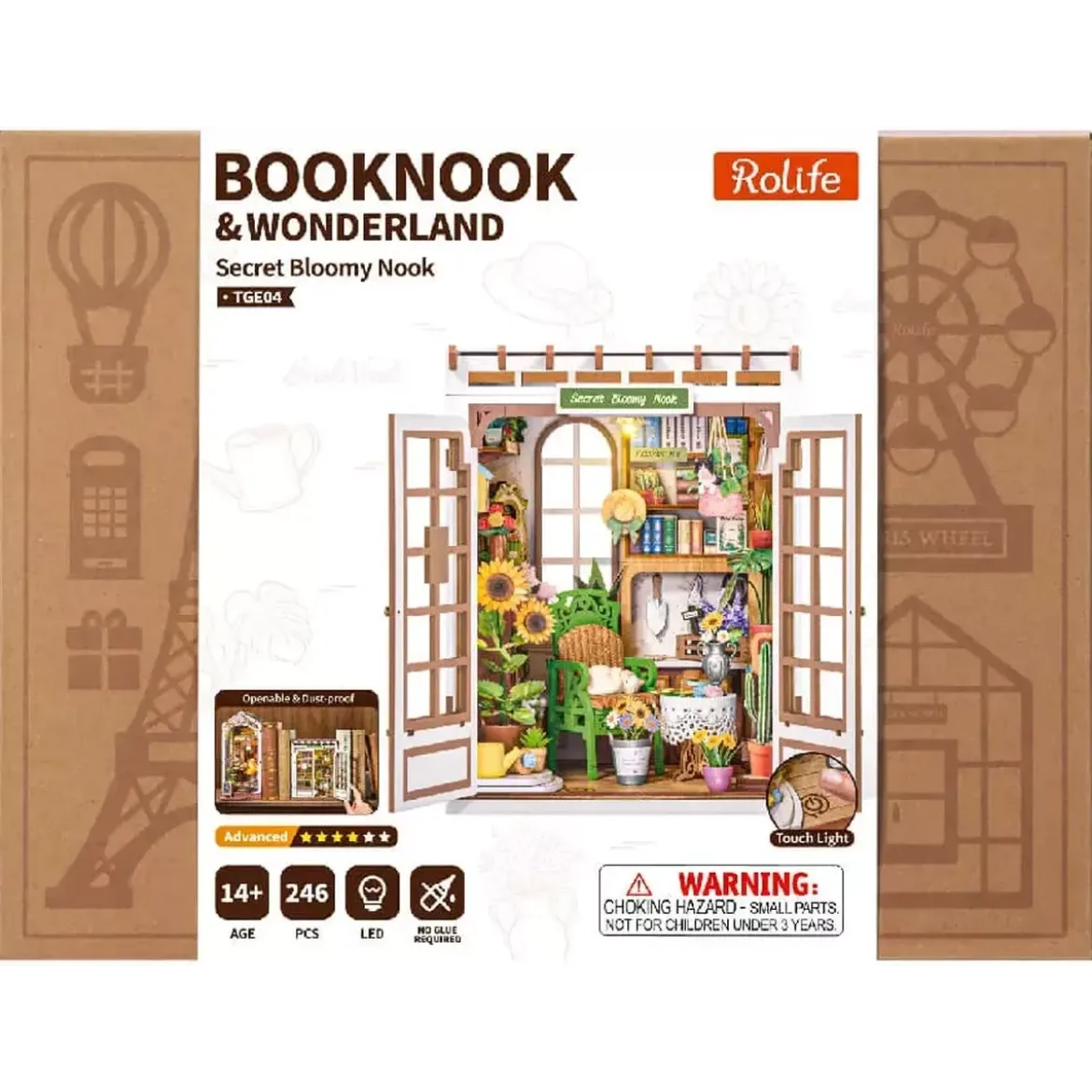 Book Nook Rolife - Secret Bloomy Nook - 246 Pièces