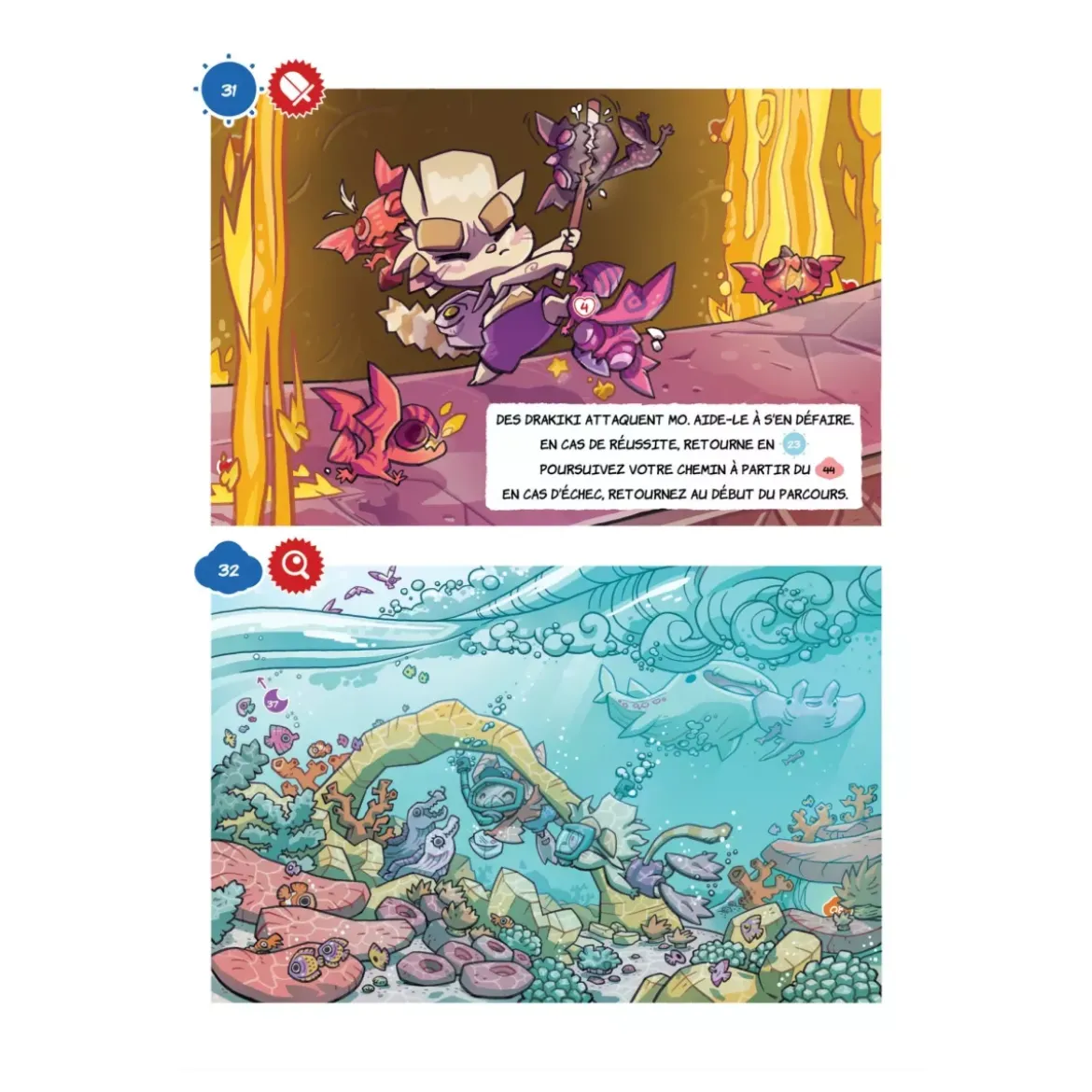 Chatons & Dragons - Le Réveil du Volcan : La BD dont tu es le petit héros