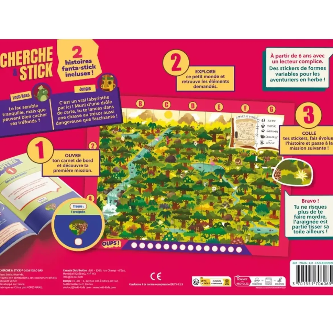 Cherche & Stick : Loch Ness et Jungle