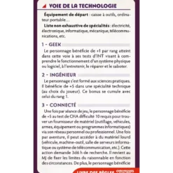 Chroniques Oubliées Contemporain 2ème Édition : Cartes de Voies