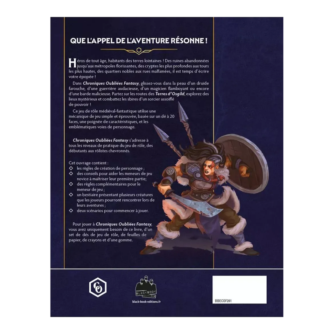 Chroniques Oubliées Fantasy 2ème Édition : Livre des Règles (Couverture Souple)