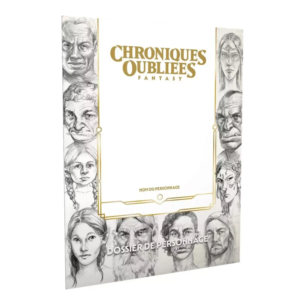Chroniques Oubliées Fantasy 2ème Édition : Pack de 5 Dossiers de personnage