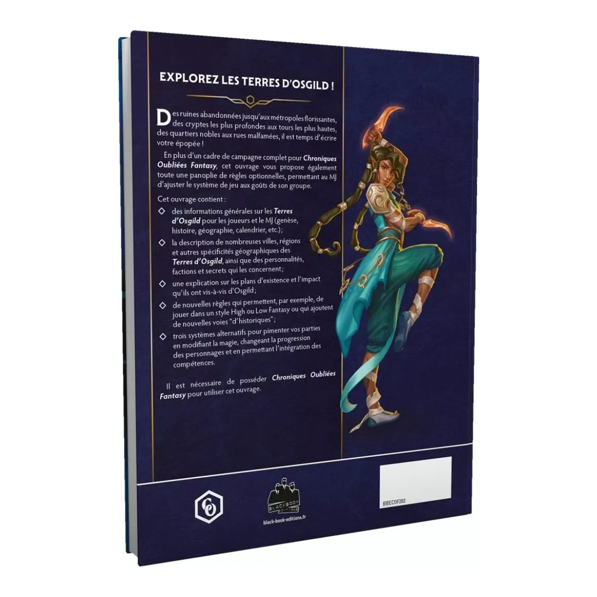 Chroniques Oubliées Fantasy 2ème Édition : Atlas d'Osgild & Règles optionnelles (Couverture Alternative)