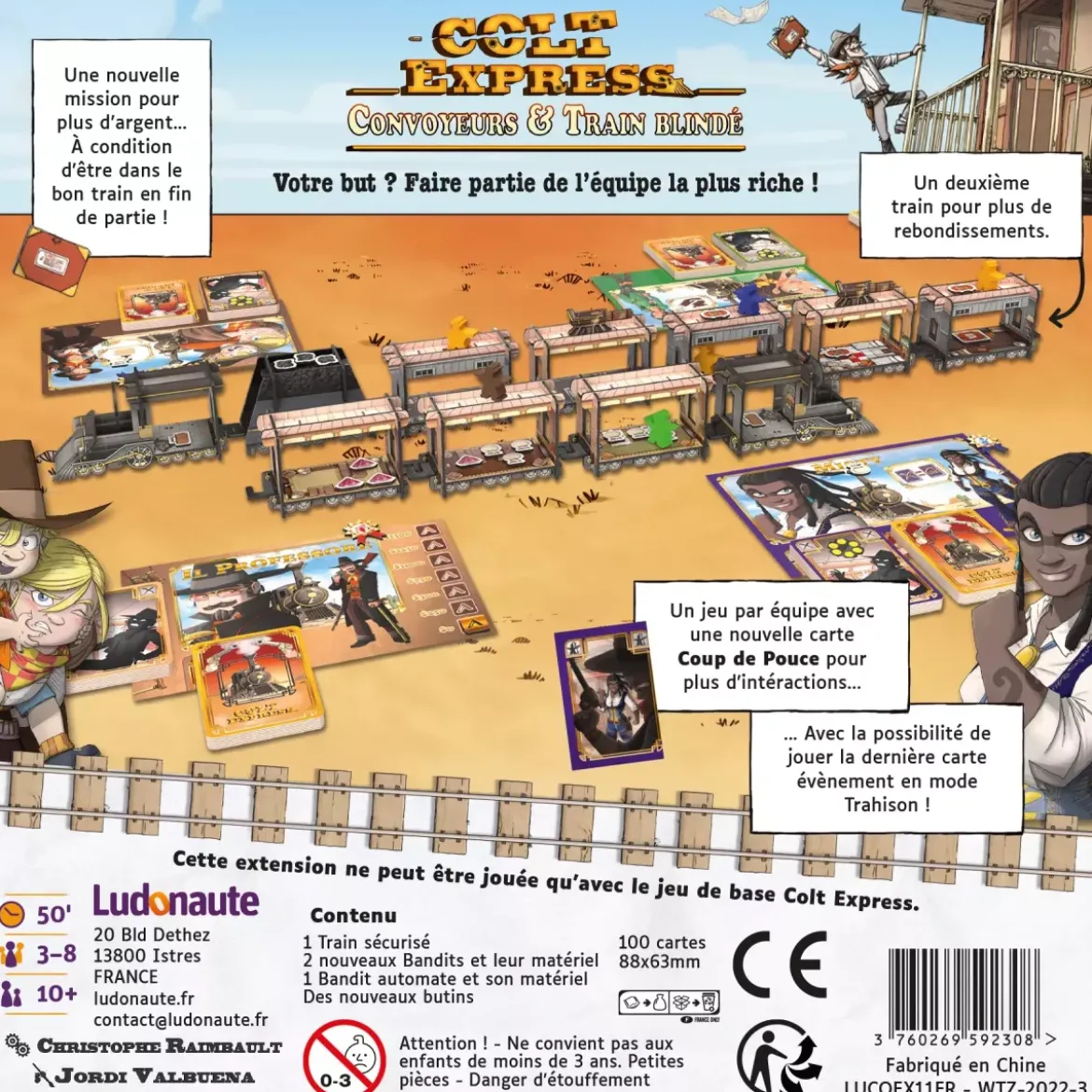 Colt express : Convoyeurs & Train blindé - Extension