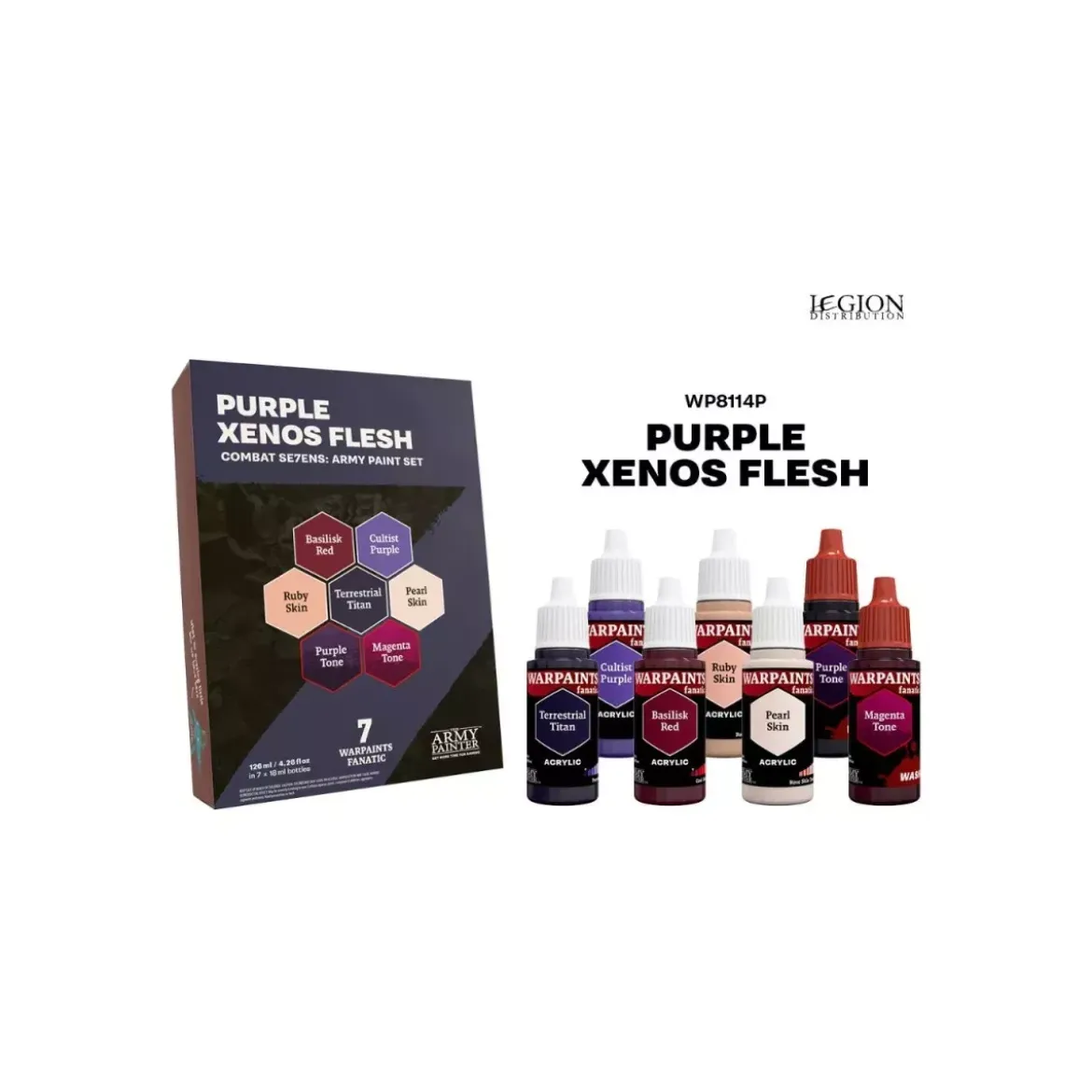 Combat Se7en : Purple Xenos Flesh Paint Set
