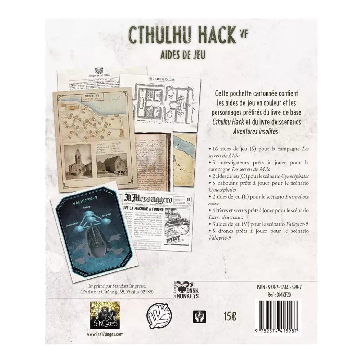 Cthulhu Hack : Aides de jeu