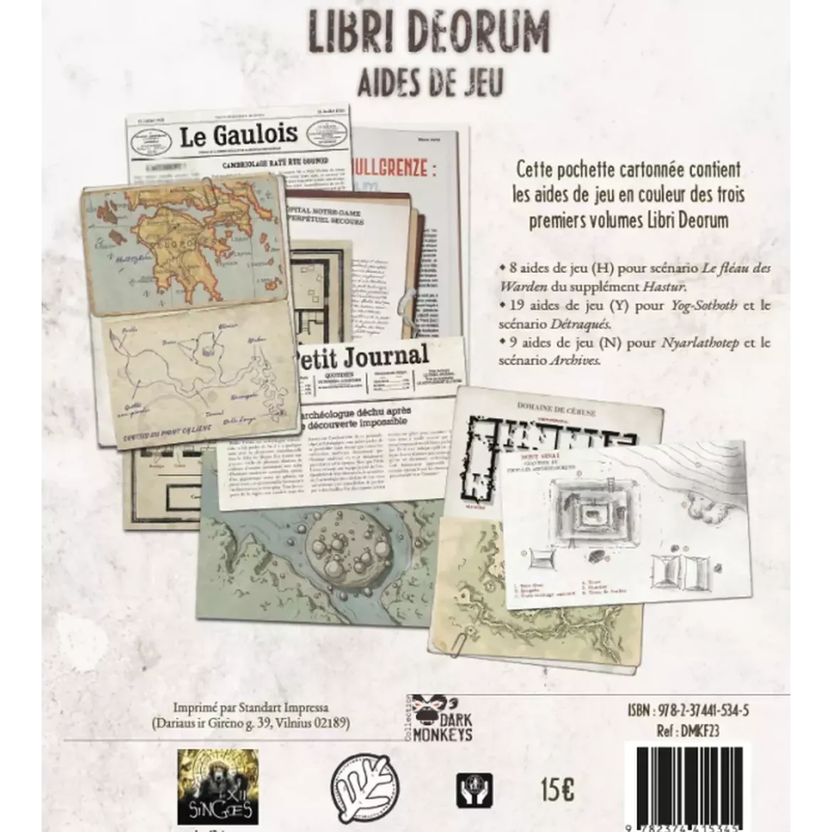 Cthulhu Hack : Libri Deorum - Aides de jeu