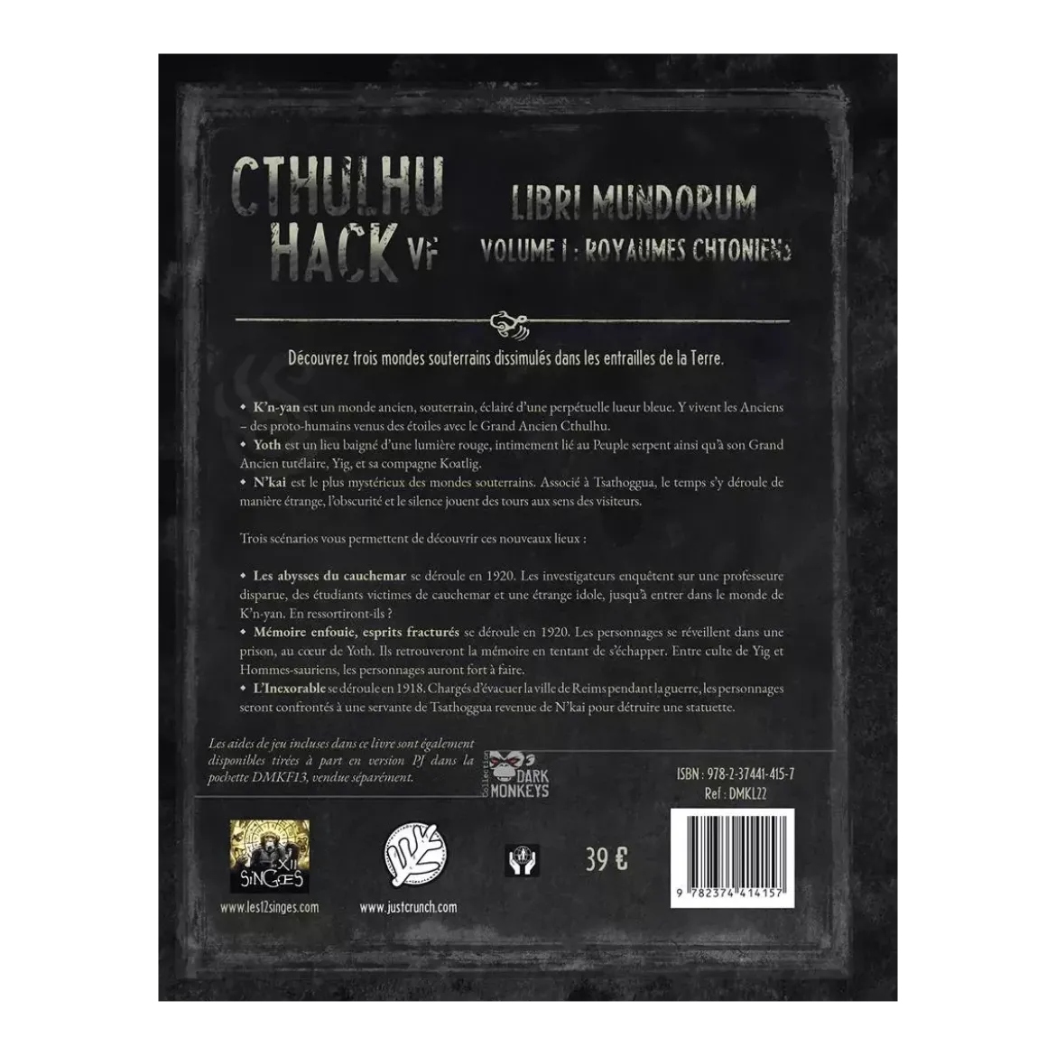 Cthulhu Hack : Libri Mundorum - Royaumes Chtoniens