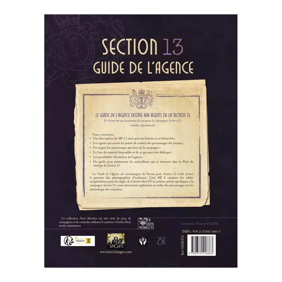 Cthulhu Hack : Section 13 - Guide de l’Agence