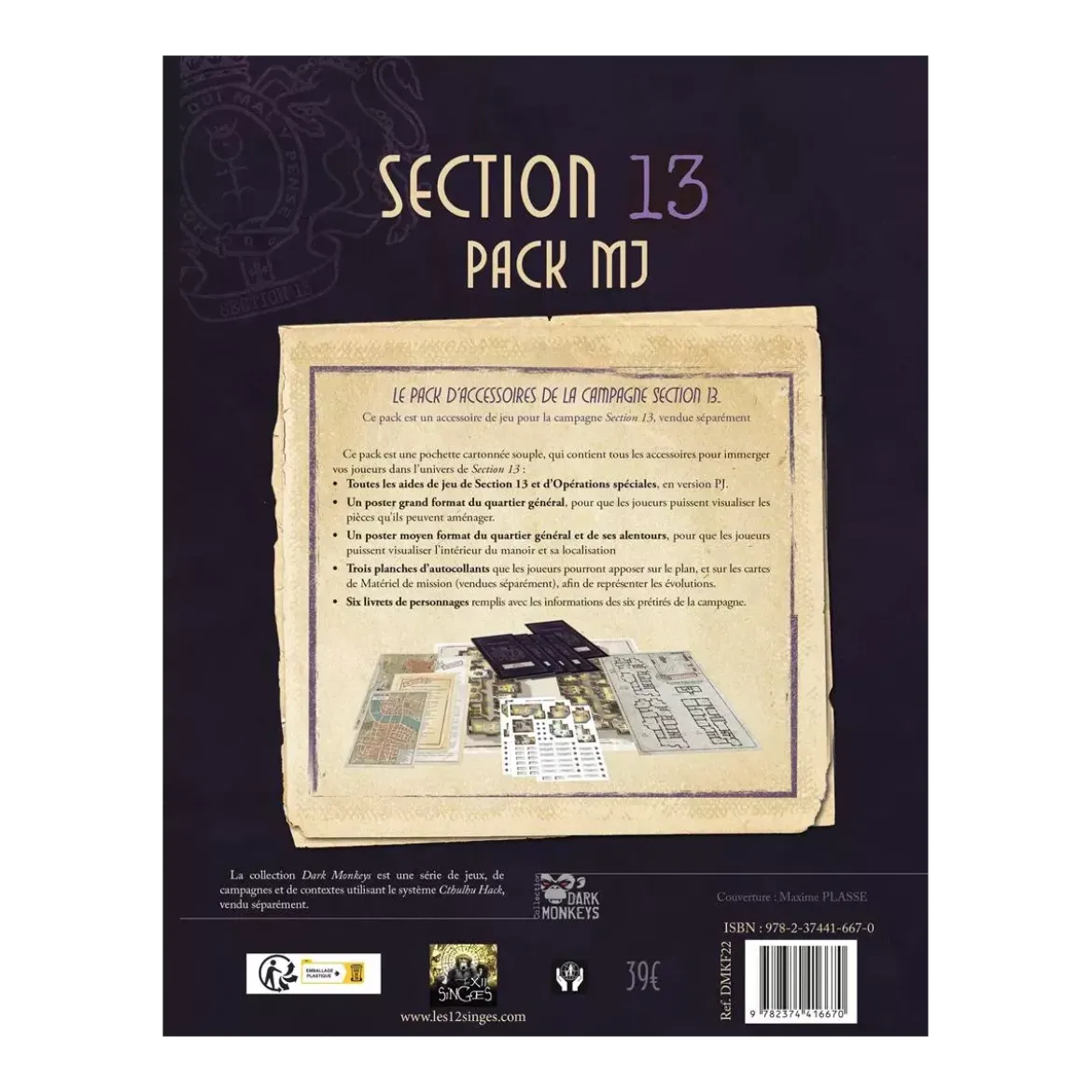 Cthulhu Hack : Section 13 - Pack MJ