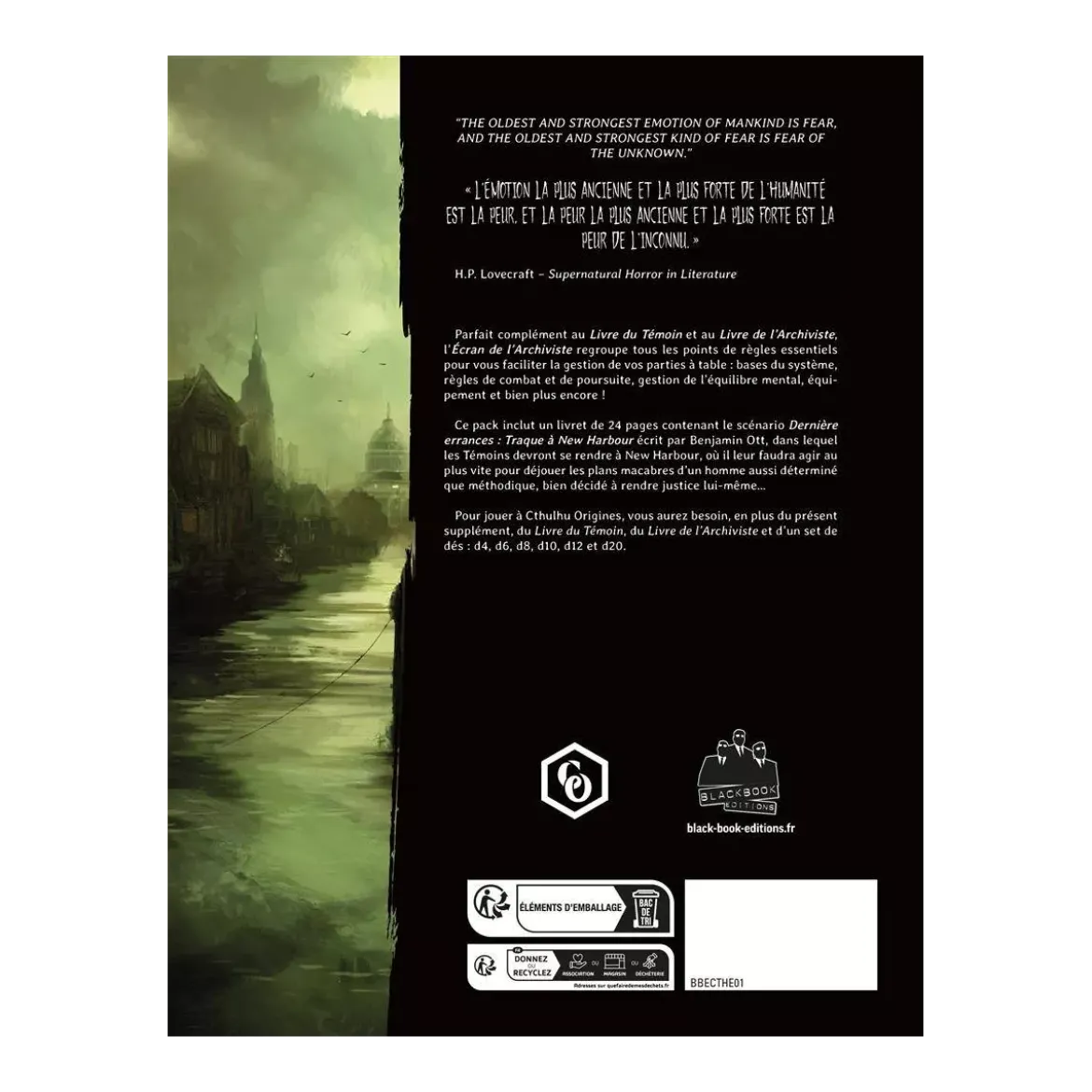 Cthulhu Origines : Écran de l'Archiviste