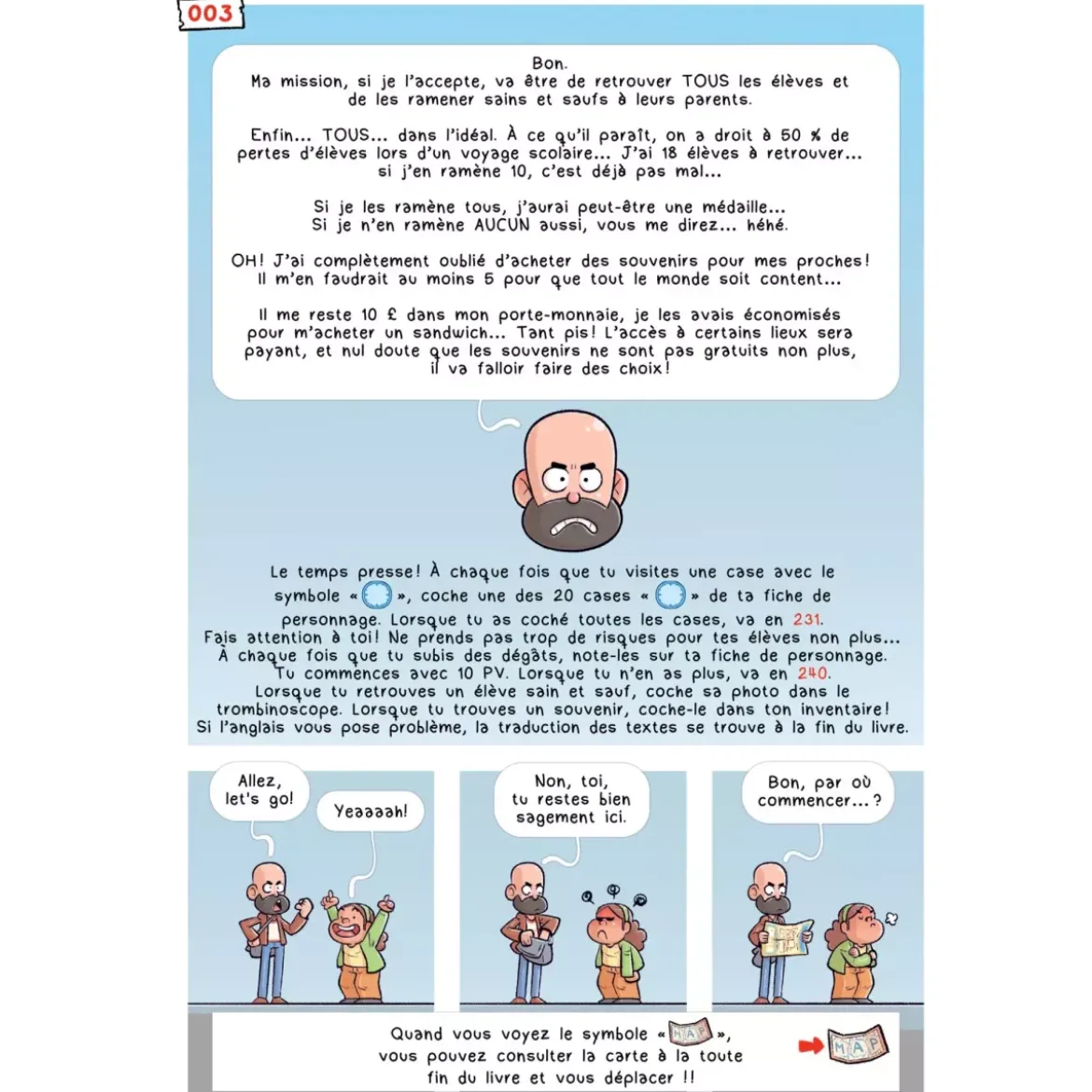 Dans la Tête de Monsieur Prof - Voyages à Londres : La BD dont vous êtes le héros