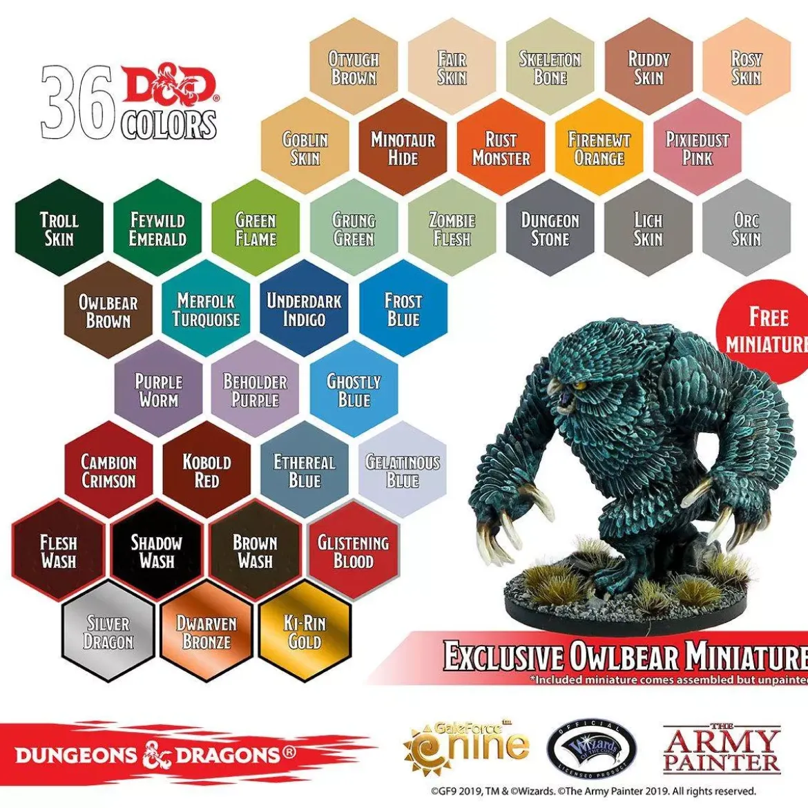 D&D Monsters Paint Set - Peinture