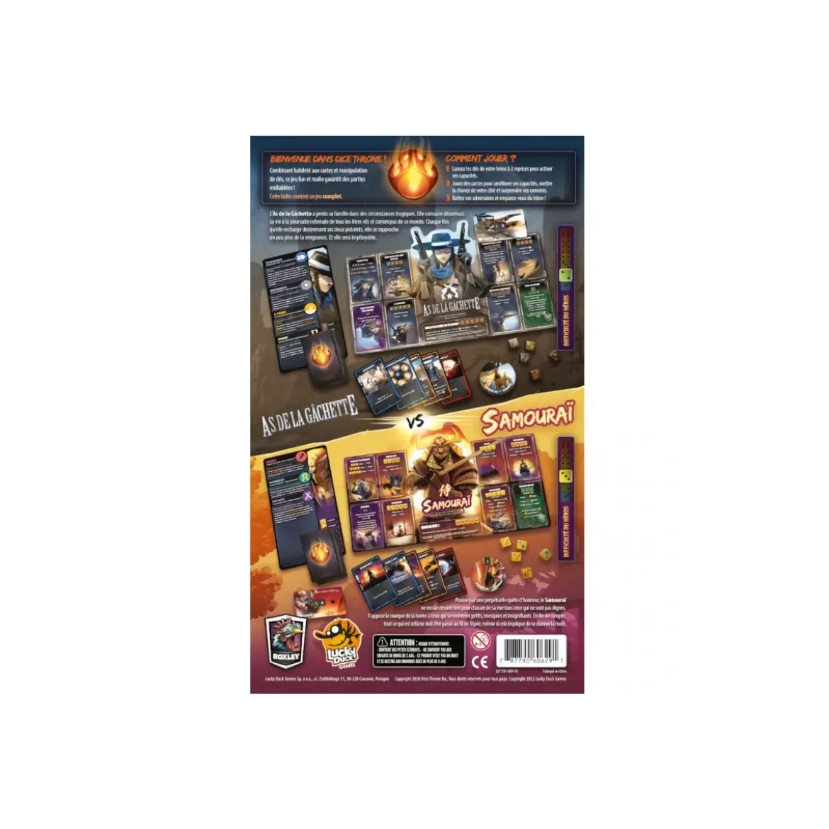 Dice Throne : As de la Gâchette VS Samouraï