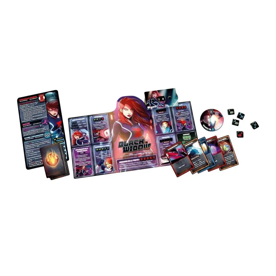 Dice Throne Marvel : Black Panther, Captain Marvel, Black Widow, Dr Strange