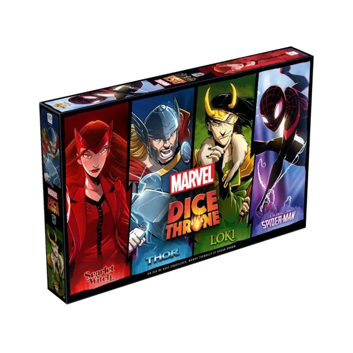 Dice Throne Marvel : Thor, Loki, Spiderman, Scarlet Witch