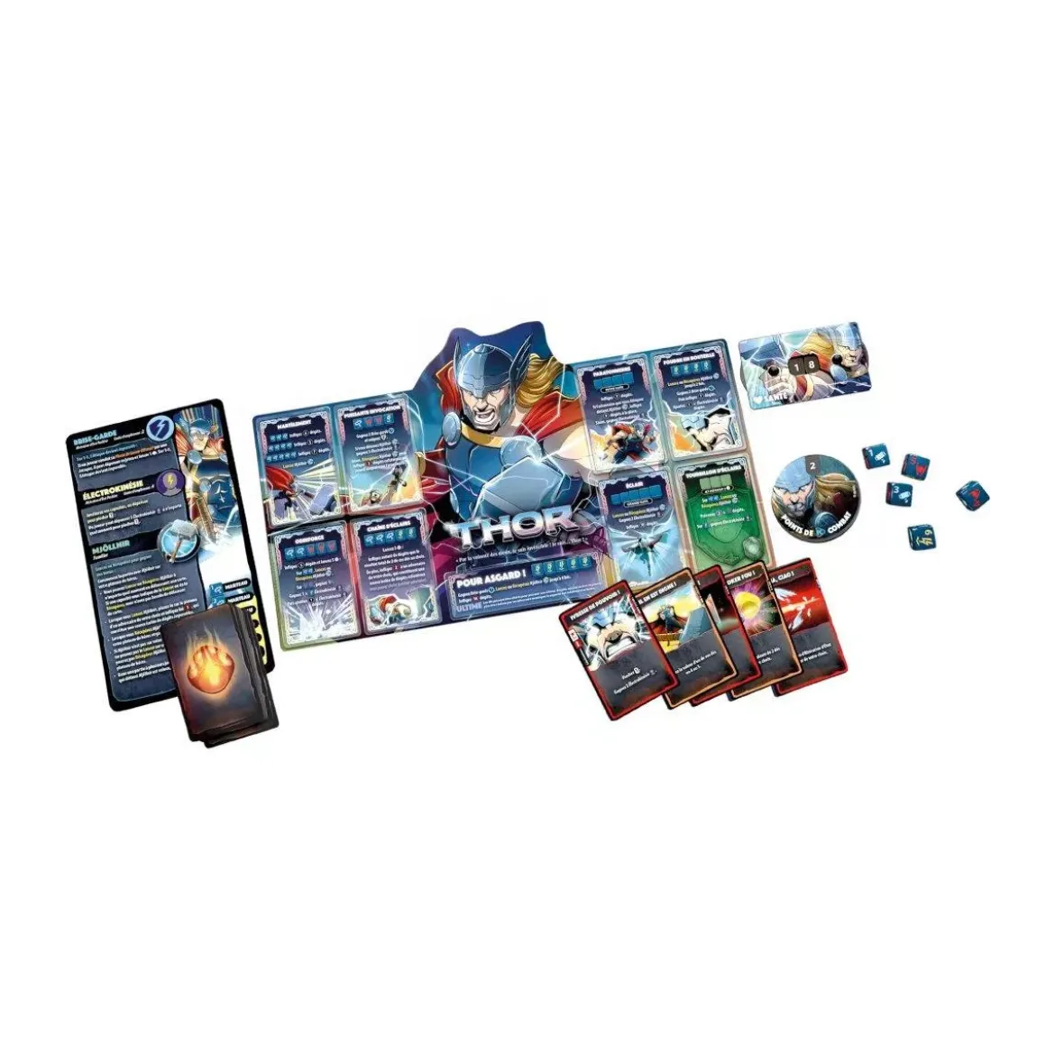 Dice Throne Marvel : Thor, Loki, Spiderman, Scarlet Witch