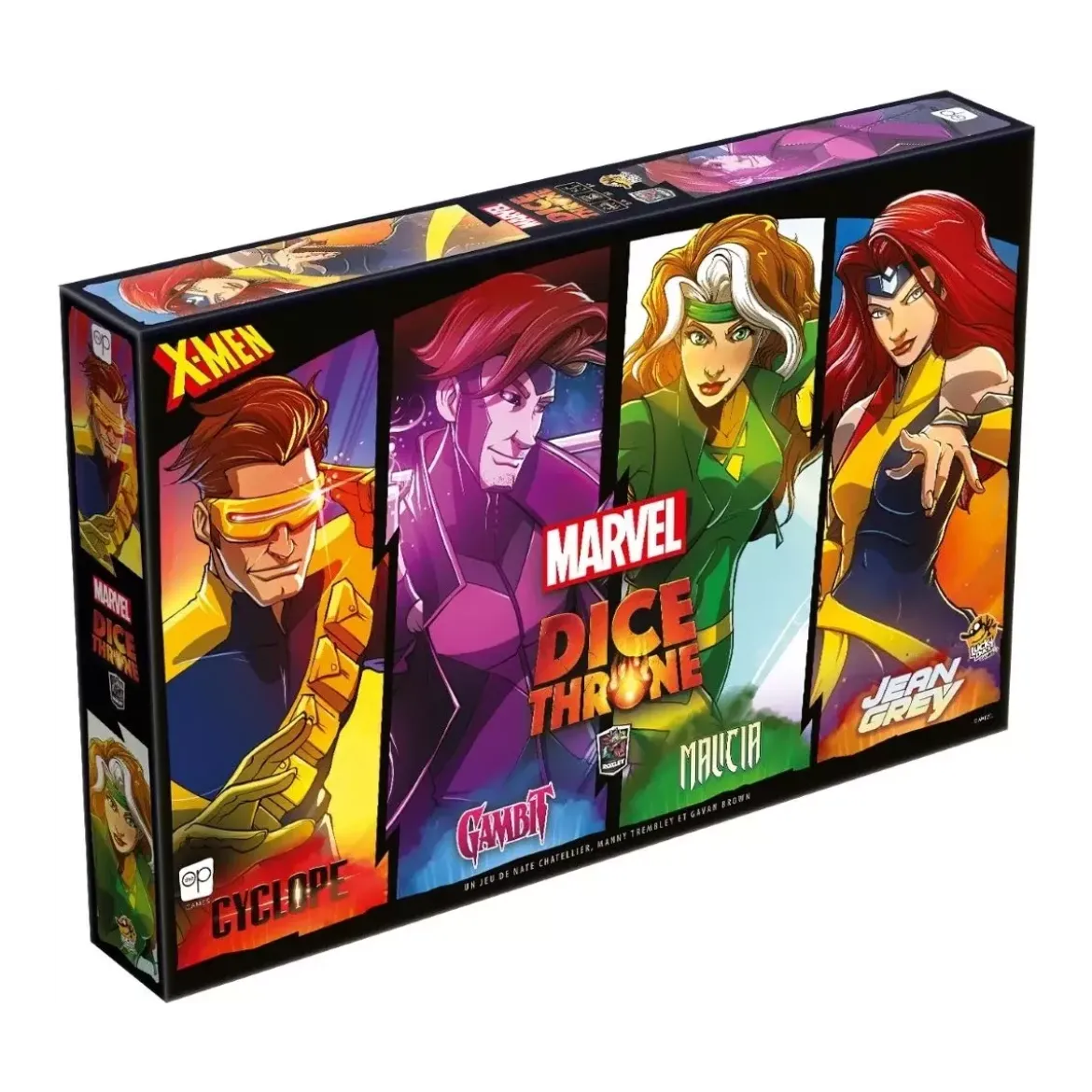 Dice Throne Marvel - X-Men : Cyclope, Gambit, Malicia, Jean Grey