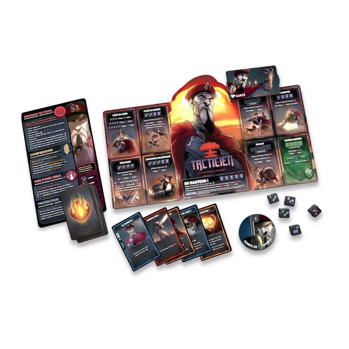 Dice Throne : Tacticien VS Chasseresse