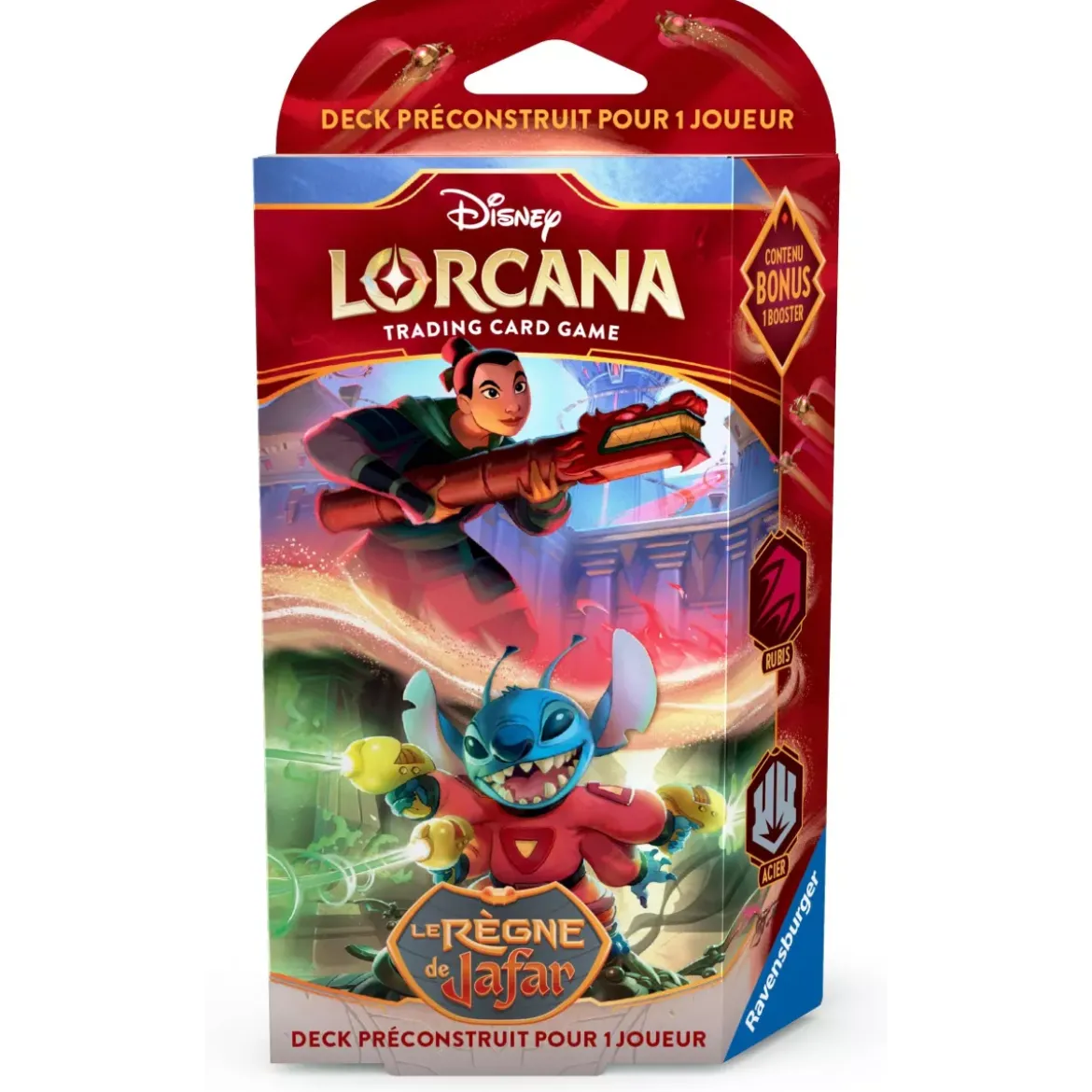 Disney Lorcana : Deck de Démarrage Rubis / Acier - Set 8 Le Règne de Jafar