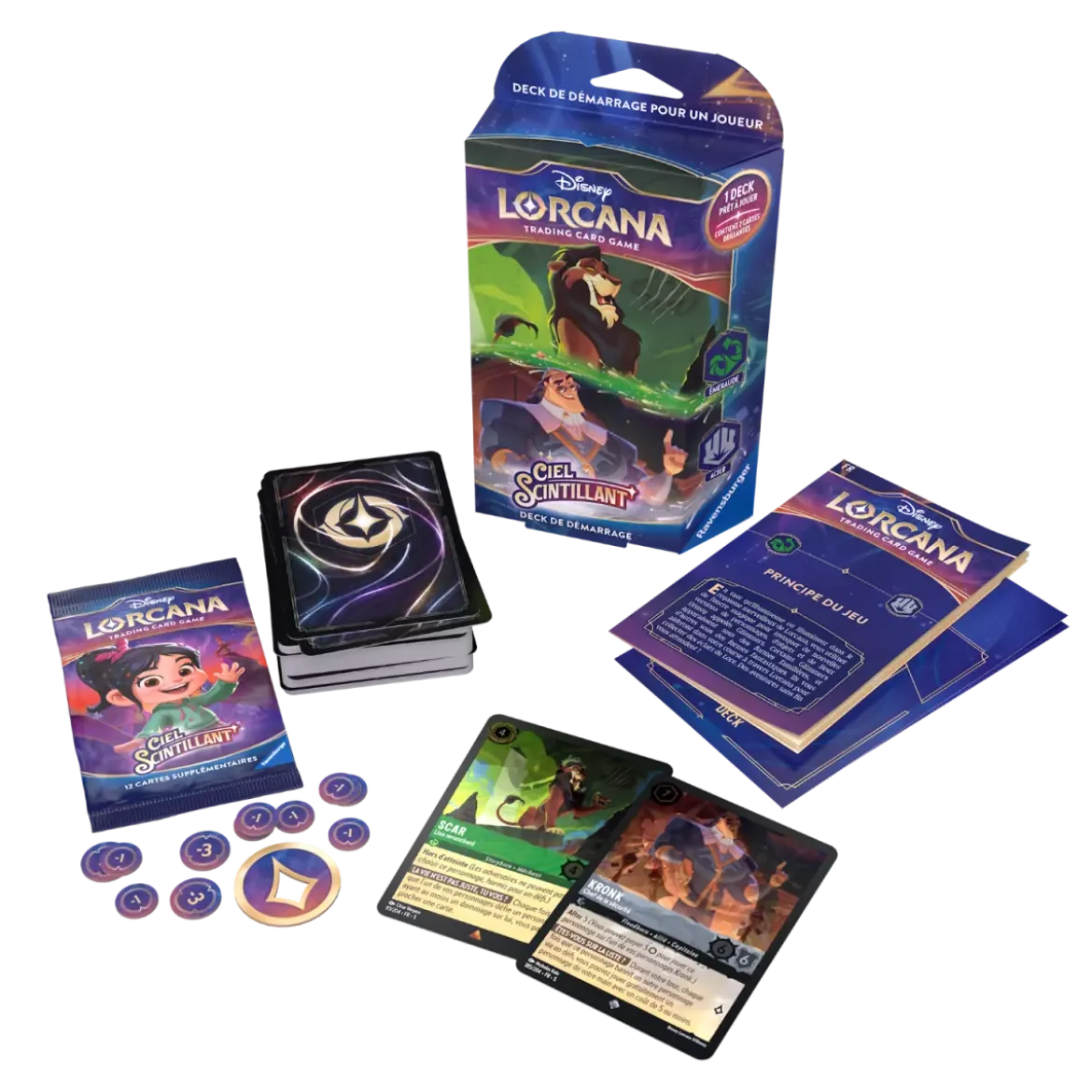 Disney Lorcana : Deck de Démarrage Scar / Kronk - Cinquième Chapitre