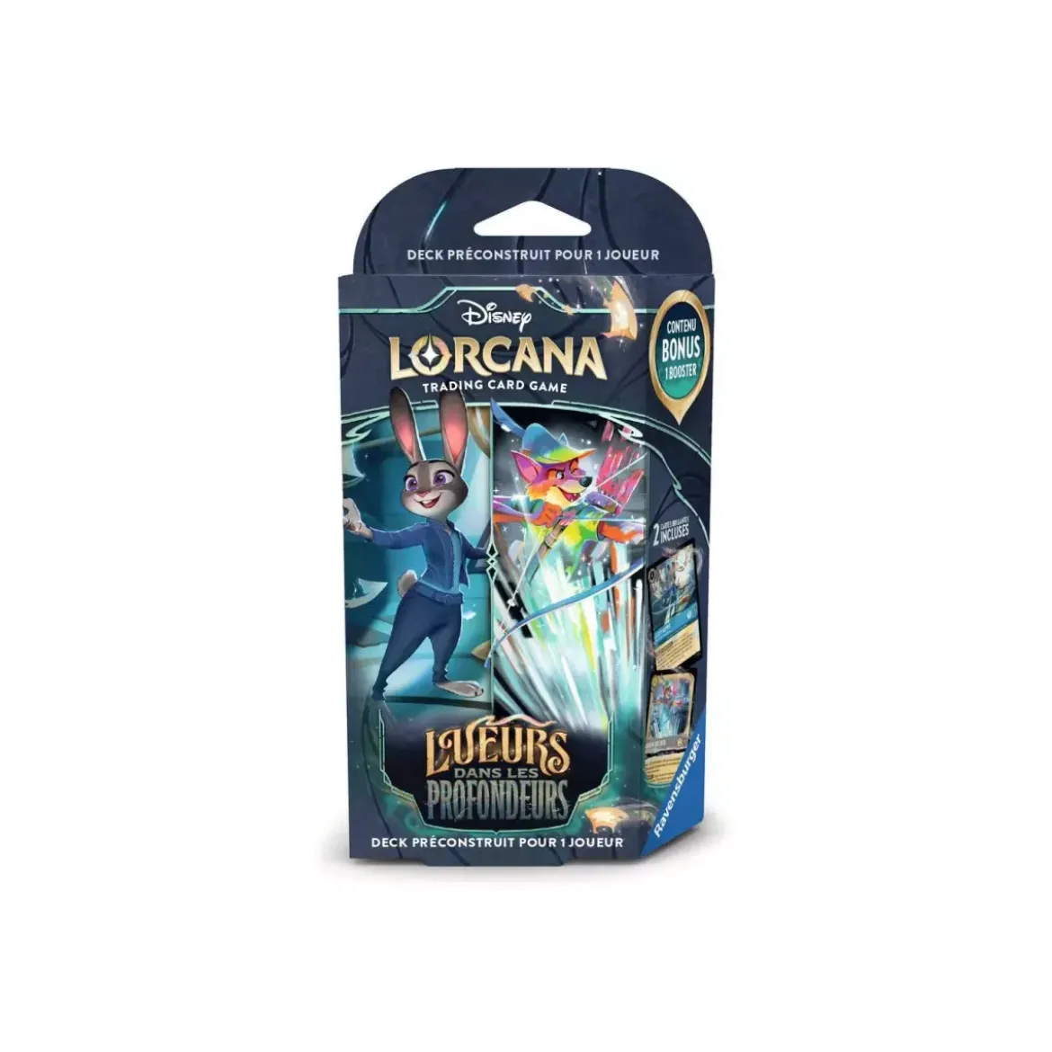 Disney Lorcana : Deck de Démarrage Saphir / Acier - Set 10 Lueurs dans les Profondeurs