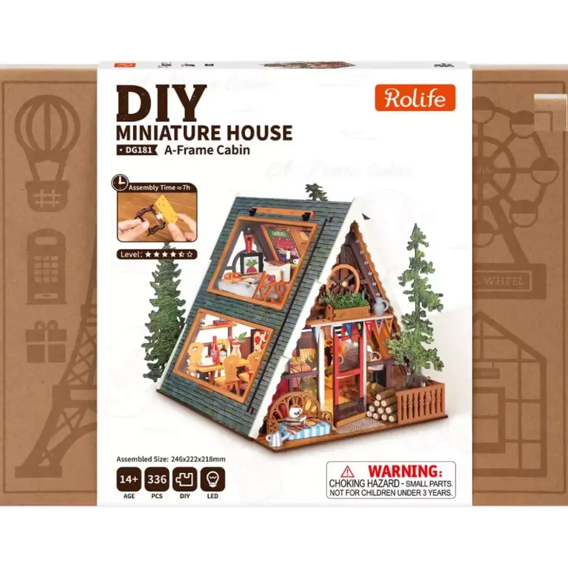 DIY House Rolife - A-Frame Cabin - 336 Pièces