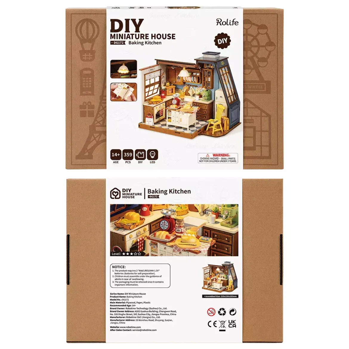 DIY House Rolife - Baking Kitchen - 359 Pièces