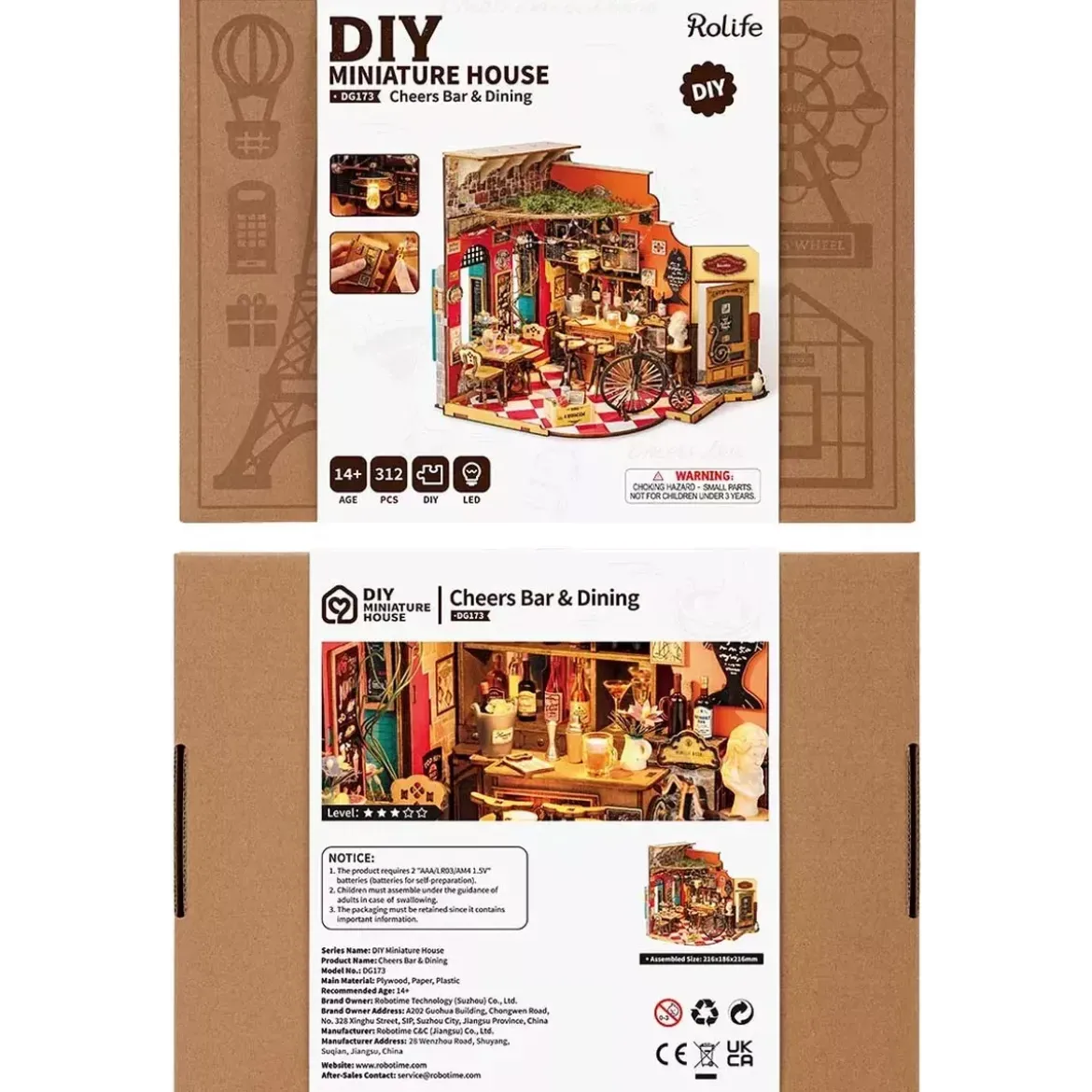 DIY House Rolife - Cheers Bar & Dining - 312 Pièces