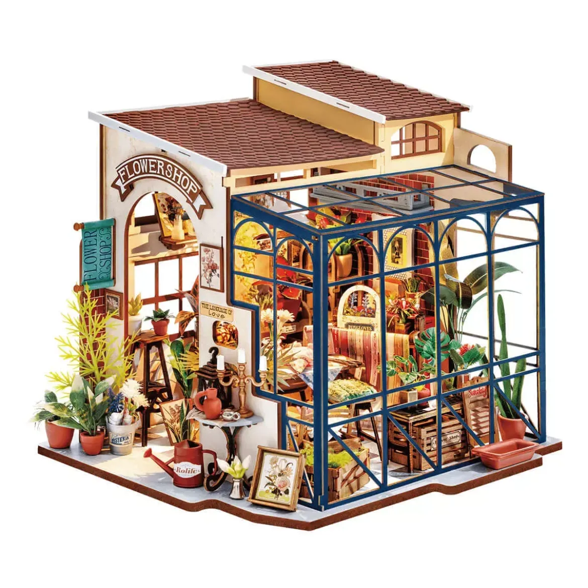 DIY House Rolife - Emily's Flower Shop - 258 Pièces
