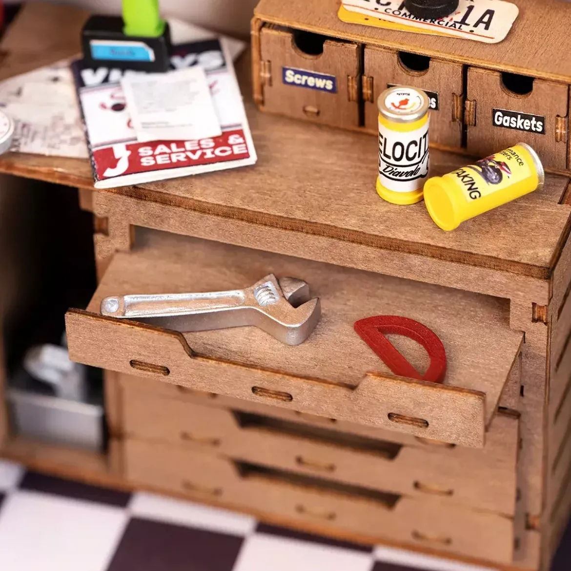 DIY House Rolife - Garage Workshop - 157 Pièces