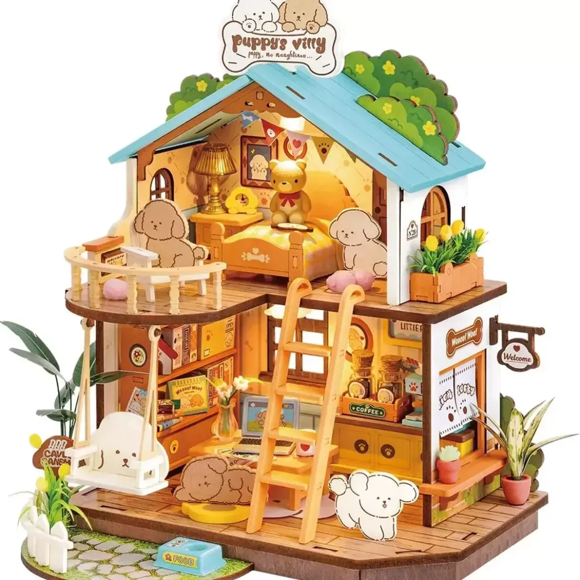 DIY House Rolife - Puppy's Cozy Villa - 230 Pièces