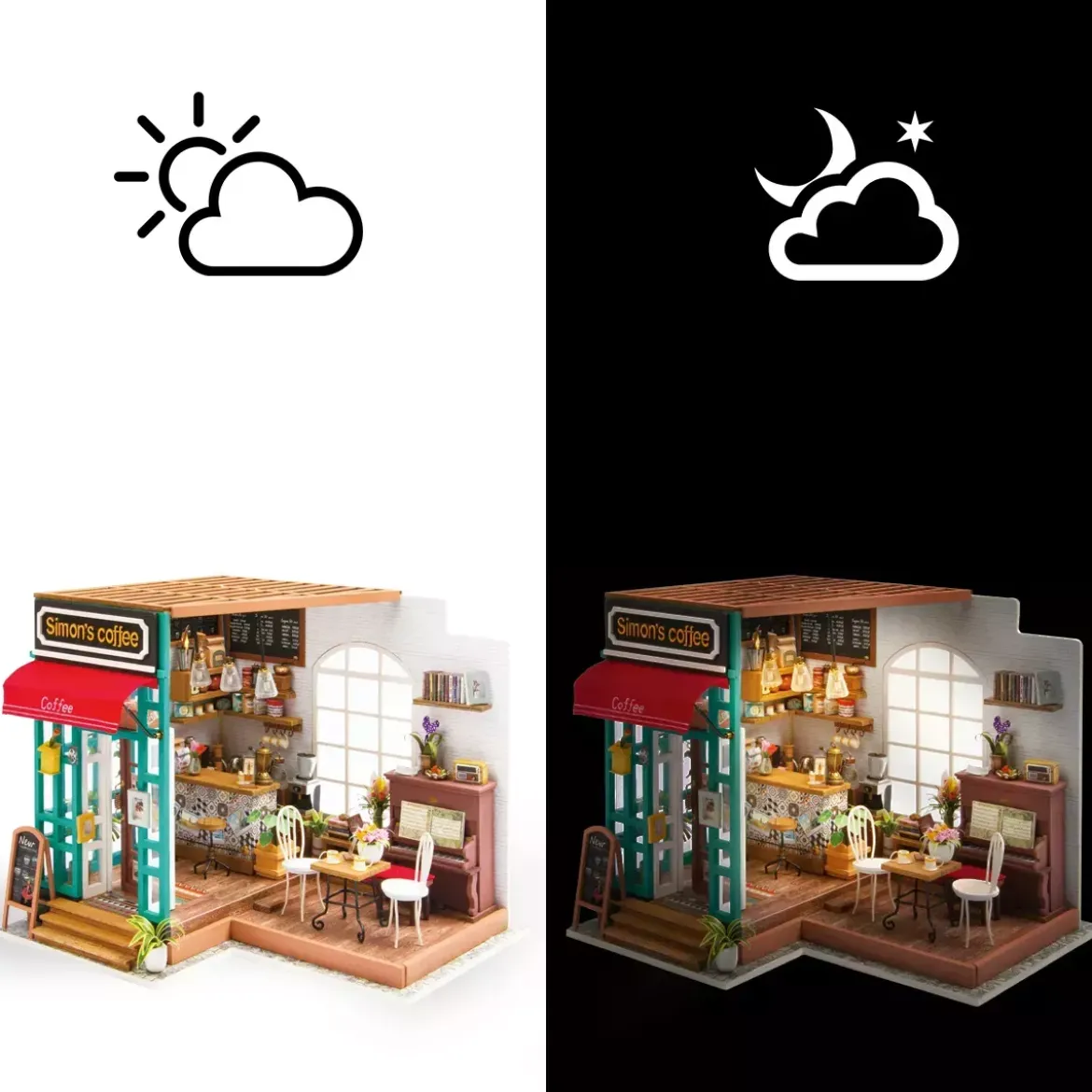 DIY House Rolife - Simon's Coffee - 203 Pièces