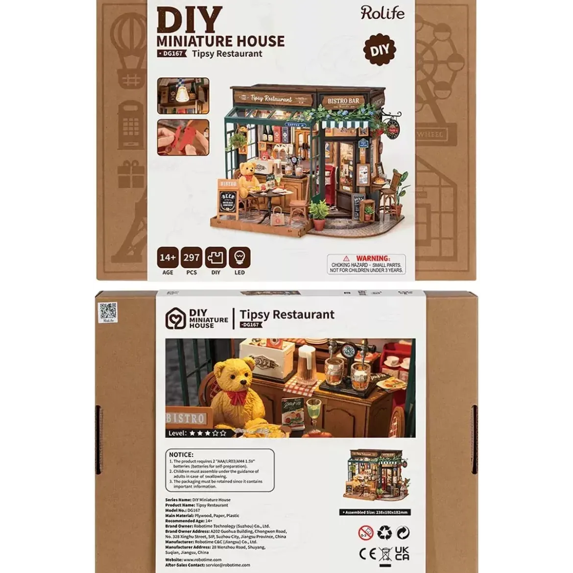 DIY House Rolife - Tipsy Restaurant - 297 Pièces