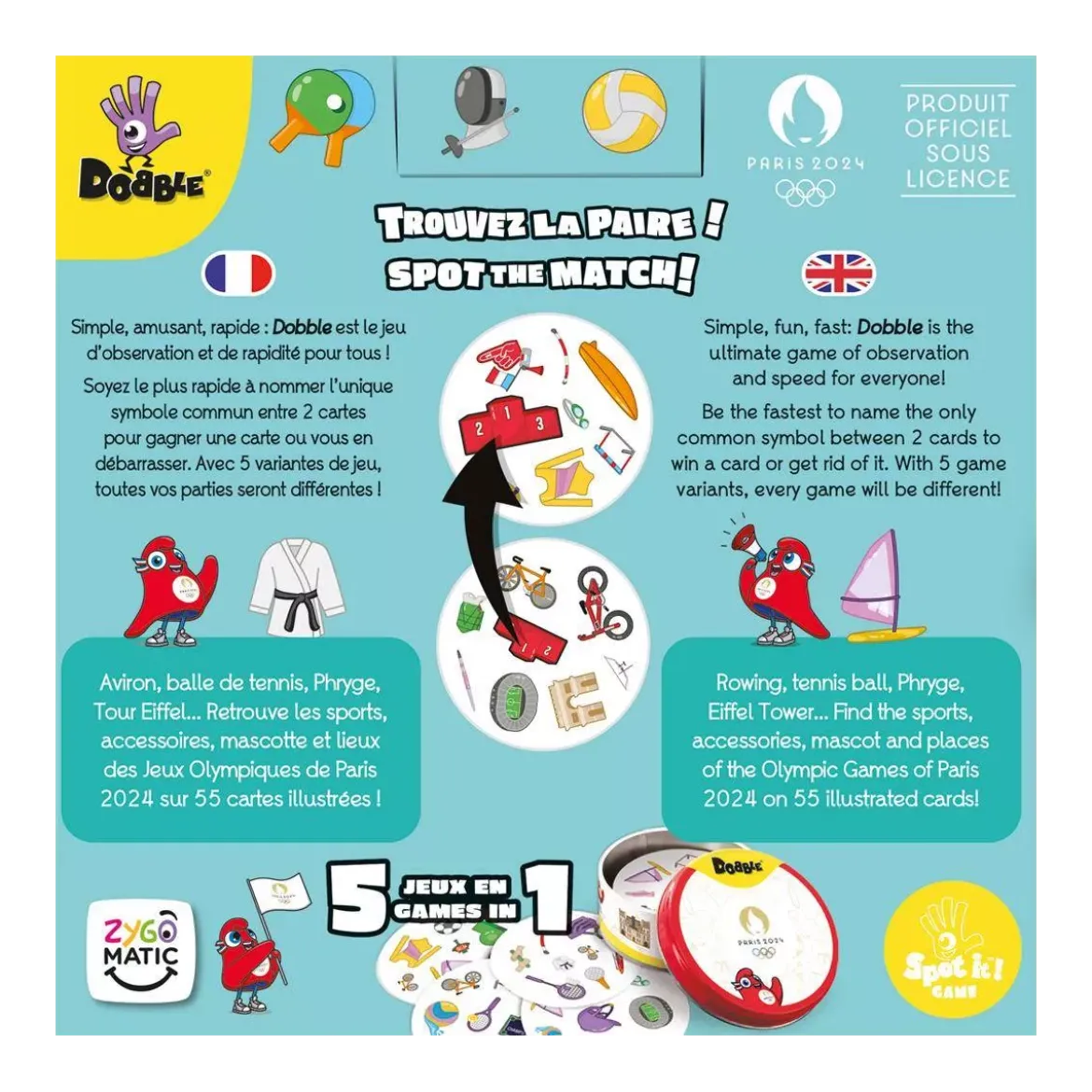 Dobble : Jeux Olympiques Paris 2024