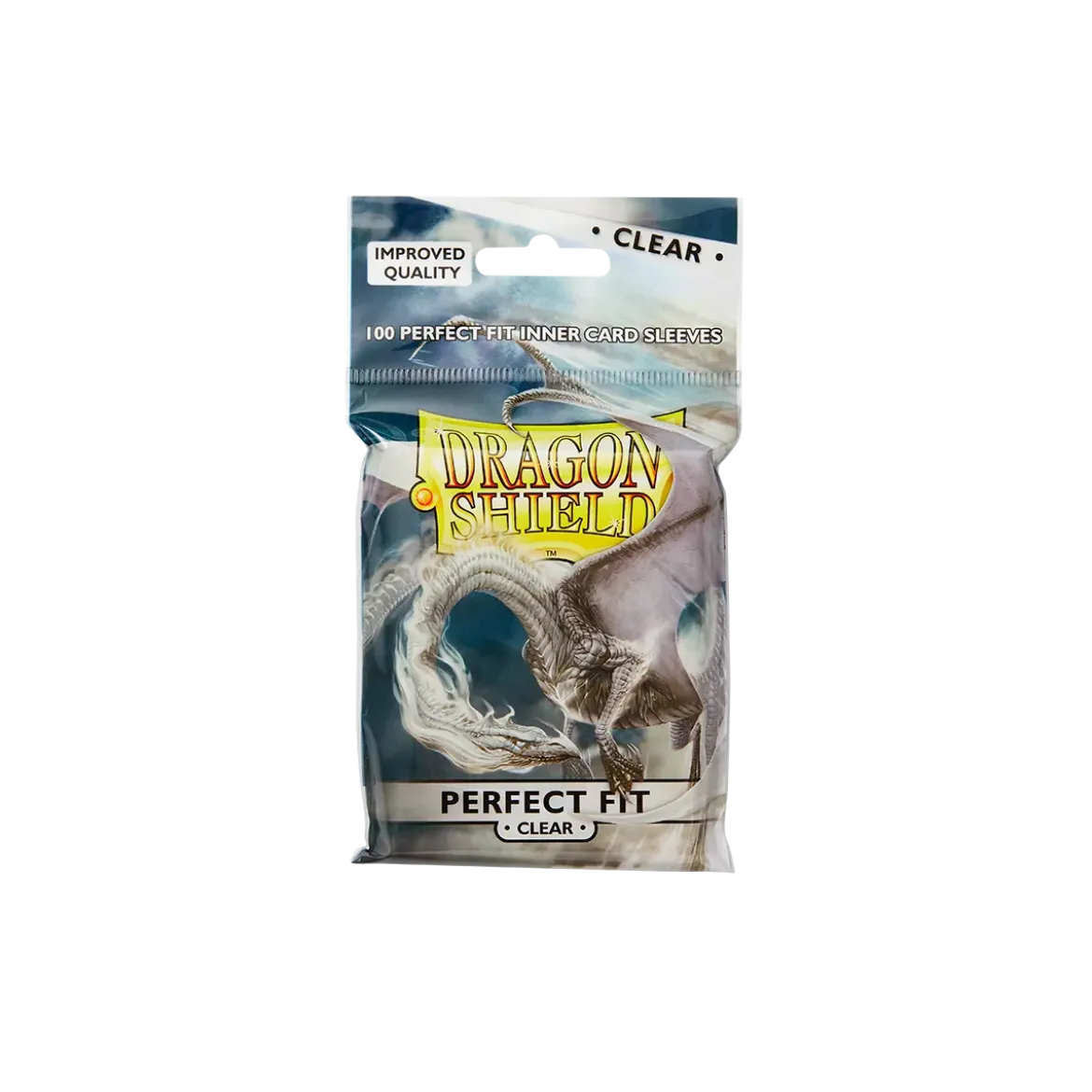 Dragon Shield Standard Perfect Fit Sleeves x 100 : Clear/Clear - AT-13001
