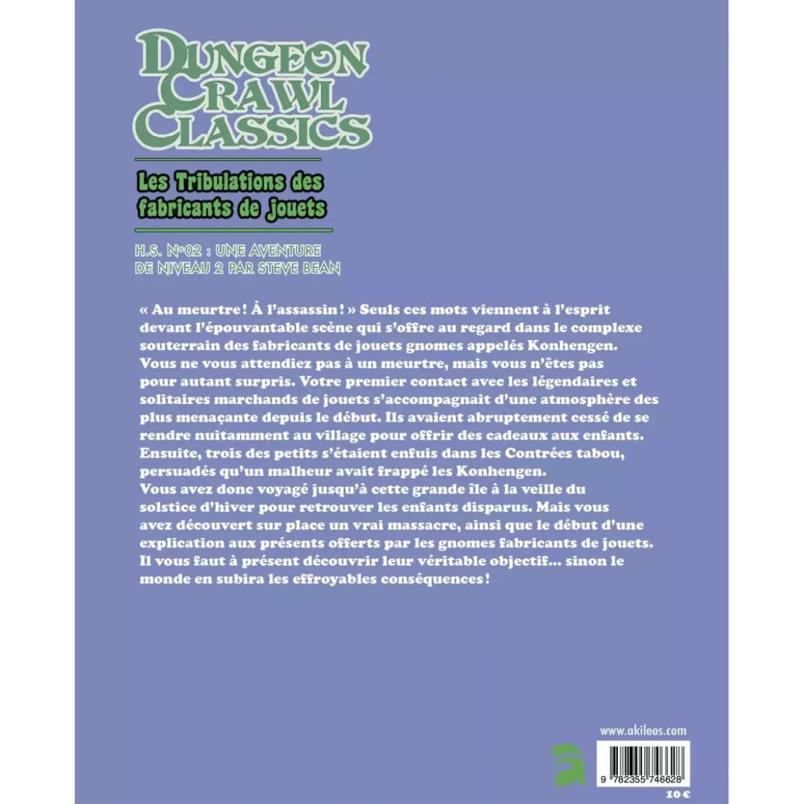 Dungeon Crawl Classics - Hors-Série Numéro 2 : Les Tribulations des Fabricants de Jouets