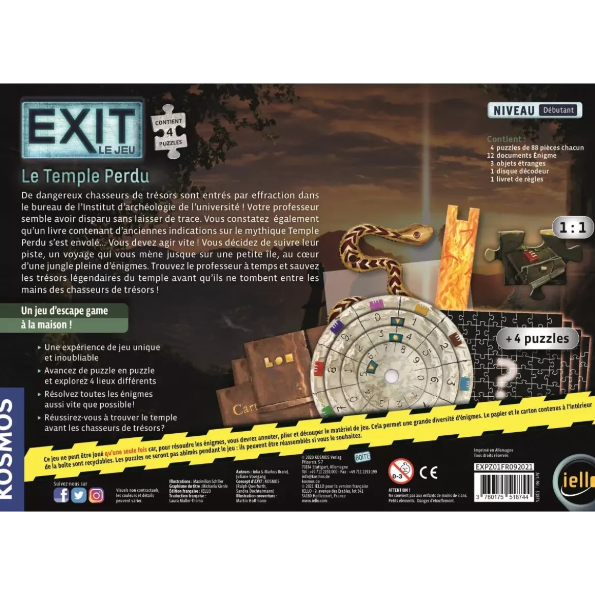 EXIT Puzzle - Le Temple Perdu
