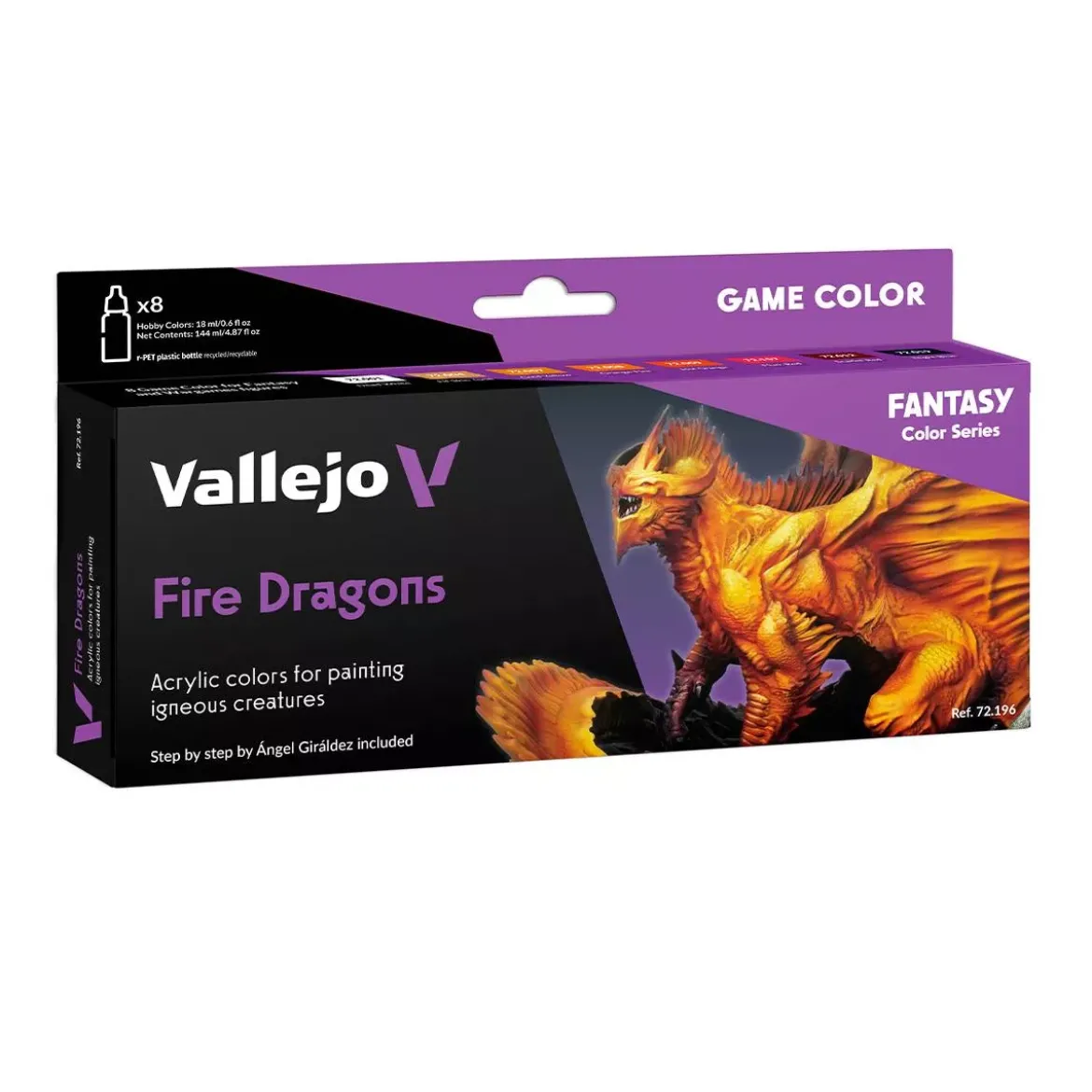 Fantasy Color Series 8 Fire Dragons - Peinture