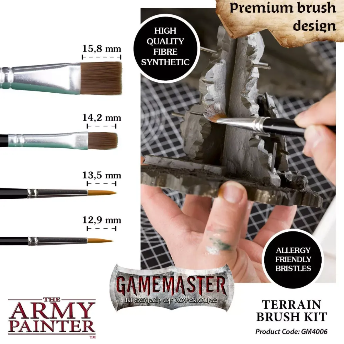 Gamemaster : Terrain Brush Kit - Pinceaux