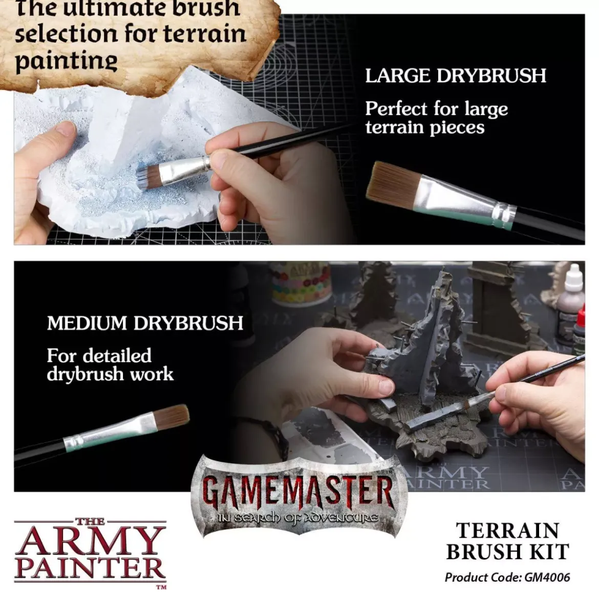 Gamemaster : Terrain Brush Kit - Pinceaux