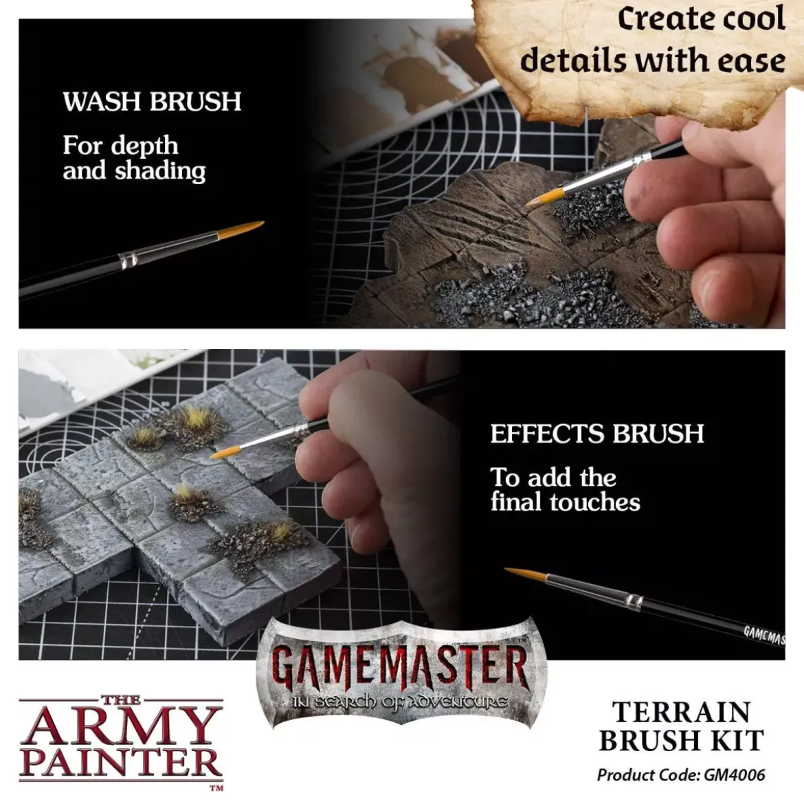 Gamemaster : Terrain Brush Kit - Pinceaux