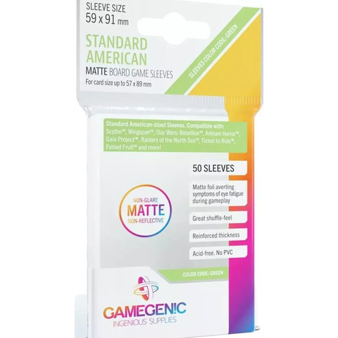 GG : 50 Sleeves Matte - Plusieurs Tailles Disponibles