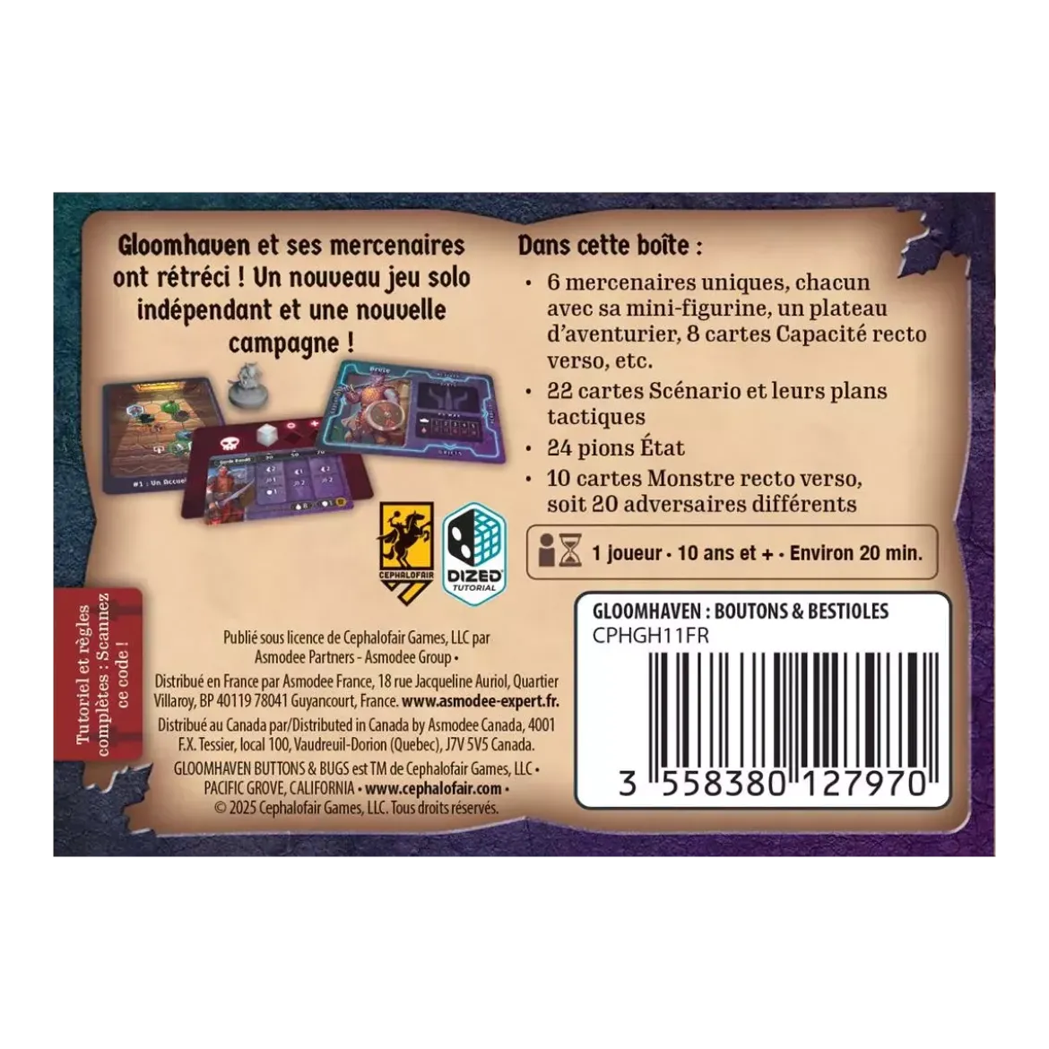 Gloomhaven Boutons & Bestioles